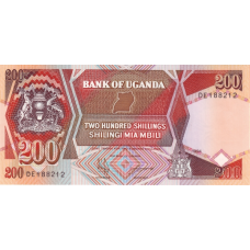 P32b Uganda - 200 Shillings Year 1994